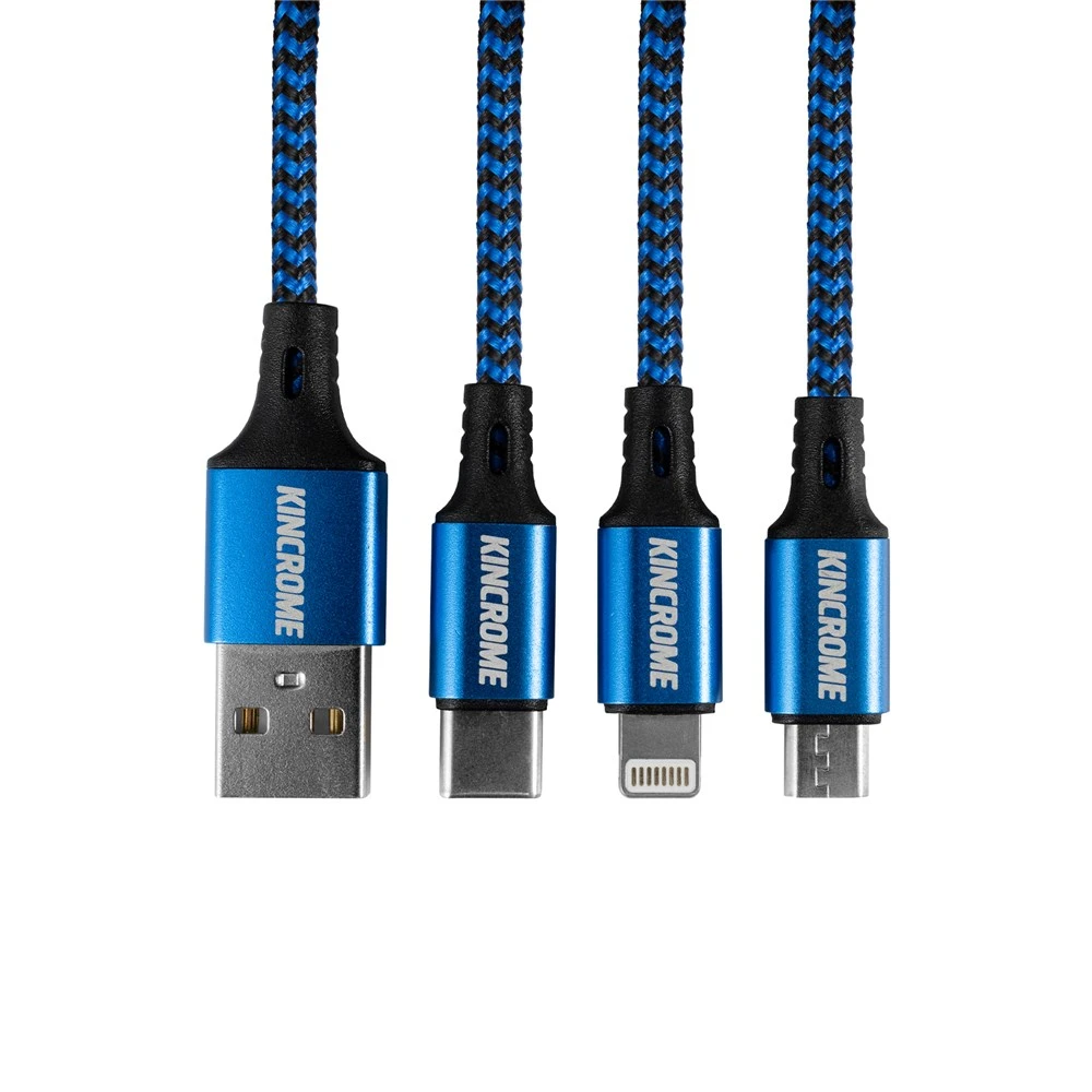 Kincrome KP1440 30cm Charging Cable 3-IN-1 4 Kincrome KP1440 30cm Charging Cable 3-IN-1 - Image 2