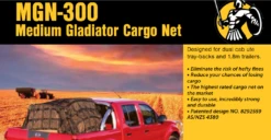 Gladiator MGN-300 Cargo Net Medium 2460mm X 2050mm – Dual Cab Ute Tray-Backs And Trailers -Tools Discounts MGN 300 1