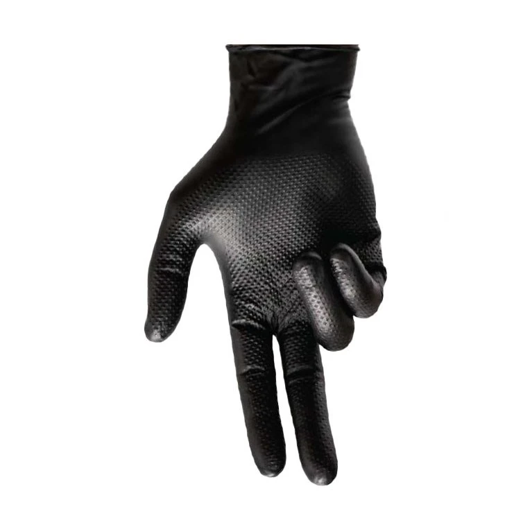 Mack MKGTRACTIBBE00L Traction Nitrile Disposable Gloves Black Box Of 50 – Large (L) 5 Mack MKGTRACTIBBE00L Traction Nitrile Disposable Gloves Black Box Of 50 – Large (L) - Image 3