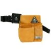 Lufkin PNB1252 Premium Gold Suede Leather Nail & Tool Bag 2 Pocket