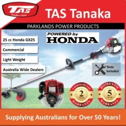 TAS Tanaka PRO-N26HC Parklander Professional 25cc GX25 Honda Motor Straight Shaft Brushcutter Trimmer / Whipper Snipper – 2 Year Commercial / 5 Year Domestic Warranty -Tools Discounts PRO N26HC 2 1