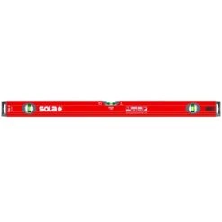 SOLA RED4PK Aluminium Box Profile Spirit Level RED 3 – 3 Vial 4 Level Set – 60cm, 80cm, 120cm & 200cm Pack – Made In Austria -Tools Discounts RED3060 1 3