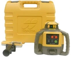 TOPCON RL-H5A Next Generation Red Beam Construction Rotary Laser Level Self-Leveling With LS-80X Receiver 1021200-45 -Tools Discounts RL H5A 5