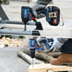 SENIX S2K2B2-03 18V 4.0Ah Lithium-Ion 2 Piece Brushless Cordless, Hammer Drill/Driver & Impact Driver Combo Kit -Tools Discounts S2K2B2 03 13