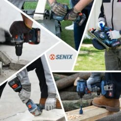 SENIX S2K5B1-01 18V 4.0Ah Lithium-Ion 5 Piece Brushless Cordless Hammer Drill/Driver, Impact Driver, Grinder, Compact Reciprocating & Circular Saw Combo Kit -Tools Discounts S2K5B1 01 5 scaled 1