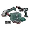 Metabo AU68901790 18V 4.0Ah LiHD Lithium-Ion Brushless Cordless Hammer Drill/Driver & Angle Grinder With Paddle Switch Kit SB WPB 125 BL M HD 4.0
