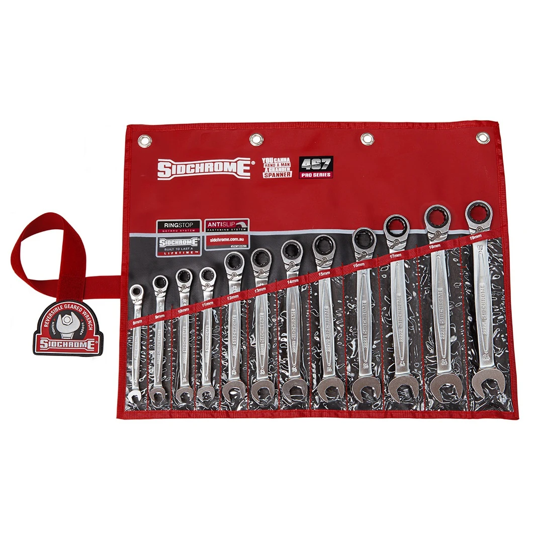 Sidchrome SCMT22298 12 Piece 467 Pro Series Reversible Ratcheting / Geared Spanners Set Metric 3 Sidchrome SCMT22298 12 Piece 467 Pro Series Reversible Ratcheting / Geared Spanners Set Metric