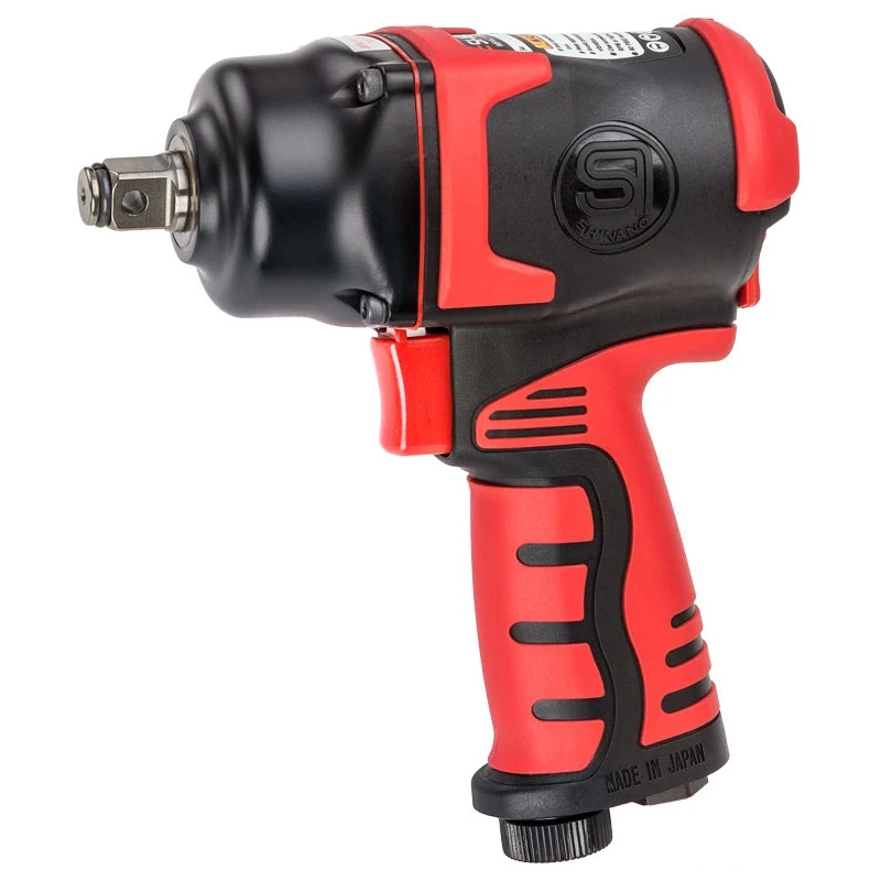 Shinano SI-1610 Pneumatic Air 1/2″ Twin Hammer Compact Lightweight Impact Wrench 3 Shinano SI-1610 Pneumatic Air 1/2″ Twin Hammer Compact Lightweight Impact Wrench