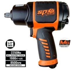 SP Tools SP9845 Air Pneumatic 1/2″ Square Drive High Torque Impact Wrench 2250Nm 5 SP Tools SP9845 Air Pneumatic 1/2″ Square Drive High Torque Impact Wrench 2250Nm -Tools Discounts SP Tools SP9845