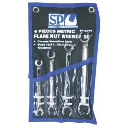 SP Tools SP10044 4 Piece Flare Nut Wrench/Spanner Set Metric