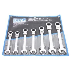 SP Tools SP10367 7 Piece Flexhead Imperial Geardrive Wrench Spanner Set Jumbo