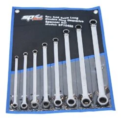 SP Tools SP10468 8 Piece SAE Extra Long Double Ring Geardrive Spanner Set