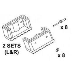 Bailey SP15-029AZ Ladder Replacement Foot Kit Suits Double Sided & Dual Purpose Ladders -Tools Discounts SP15 029AZ 1