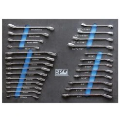 SP Tools SP50020 EVA Foam Tray – Metric/SAE 26 Piece Spanner Set Geardrive & Flare Nut