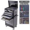 SP Tools SP50105X 307 Piece Metric/SAE Custom Series Chest & Trolley Tool Kit Bonus EVA Storage Trays
