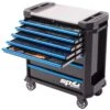SP Tools SP52528BL TECH SERIES Ultra Wide Roller Cabinet Tool Kit, 448 Piece Metric & SAE, Black/Blue Handles – Plus Extra Eva Trays