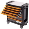 SP Tools SP52528OR TECH SERIES Ultra Wide Roller Cabinet Tool Kit, 448 Piece Metric & SAE, Black/Orange Handles – Plus Extra Eva Trays -Tools Discounts SP52528OR 1