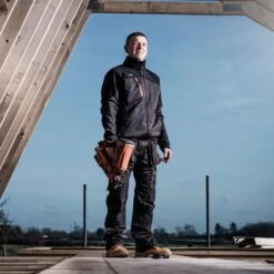 Scruffs T54189 Heavy Duty Hard Work Wear Trade Tech Softshell Charcoal Jacket – Large (L) -Tools Discounts Softshell 5