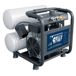 X-LITE By ITM TM350-20016 Silent 2.0Hp Aluminium Twin Tank Portable Carry Air Compressor 16 Litre -Tools Discounts TM350 20016 1