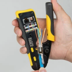 KLEIN Tools A-VDV826-705 Pass-Thru™ Modular Data Plug, RJ45-CAT6A, Shielded (STP), 50-Pack -Tools Discounts VDV826 754 6 1