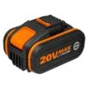 WORX WA3553 20V MAX 4.0Ah Lithium-ion Battery With Battery Capacity Indicator – PowerShare Platform 2 WORX WA3553 20V MAX 4.0Ah Lithium-ion Battery With Battery Capacity Indicator – PowerShare Platform -Tools Discounts WA3553