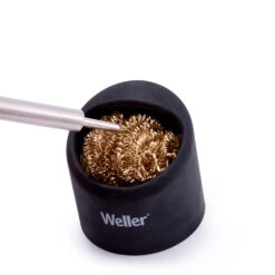 Weller WLACCBSH-02 Soldering Brass Sponge Tip Cleaner With Silicone Holder -Tools Discounts WLACCBSH 02 3