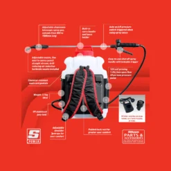Silvan WP12-1 12V Lithium-Ion Rechargeable Backpack Pressure Sprayer 12 Litre -Tools Discounts WP12 1 F