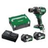 HiKOKI WR36DE(HRZ) 36V MultiVolt 5.0Ah/2.5Ah Lithium-Ion Brushless IP56 1050Nm 1/2″ Drive Impact Wrench Combo Kit 1 HiKOKI WR36DE(HRZ) 36V MultiVolt 5.0Ah/2.5Ah Lithium-Ion Brushless IP56 1050Nm 1/2″ Drive Impact Wrench Combo Kit -Tools Discounts WR36DEHRZ