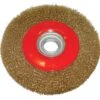 Linishall WW8 8″ 200mm X 25mm Crimped Brass Wire Bench Grinder Grinding Wheel -Tools Discounts WW8