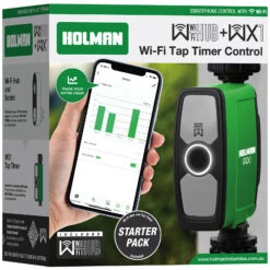Holman WX1TH WX1 Single Outlet One Way Tap Timer With Wi-Fi Hub -Tools Discounts WX1TH 3