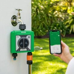 Holman WX2TH WX2 Dual Outlet Two Way Tap Timer With Wi-Fi Hub -Tools Discounts WX2TH 2