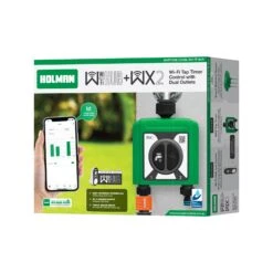 Holman WX2TH WX2 Dual Outlet Two Way Tap Timer With Wi-Fi Hub -Tools Discounts WX2TH 7
