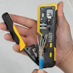 KLEIN Tools A-VDV826-764 Pass-Thru™ Modular Data Plugs, RJ45-CAT6A, UTP 200-Pack -Tools Discounts cat6a utp app1