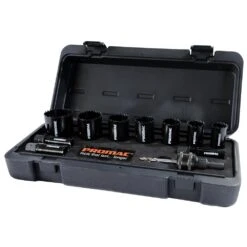 Promac CH10SETQC 10 Piece Bi-Metal Quick Change Holesaw Kit