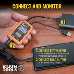 KLEIN Tools A-ET920 USB Digital Meter, USB-A And USB-C -Tools Discounts et920 callout2
