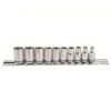 Kincrome K2170 10 Piece 1/4″ Socket Set On Clip Rail Metric -Tools Discounts k2170 1